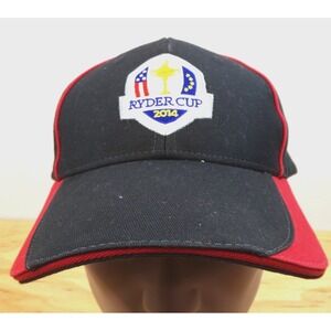 Glenmuir 1891 Cap Hat 2014 Ryder Cup‎ Golf Tournament Red & Black OSFM